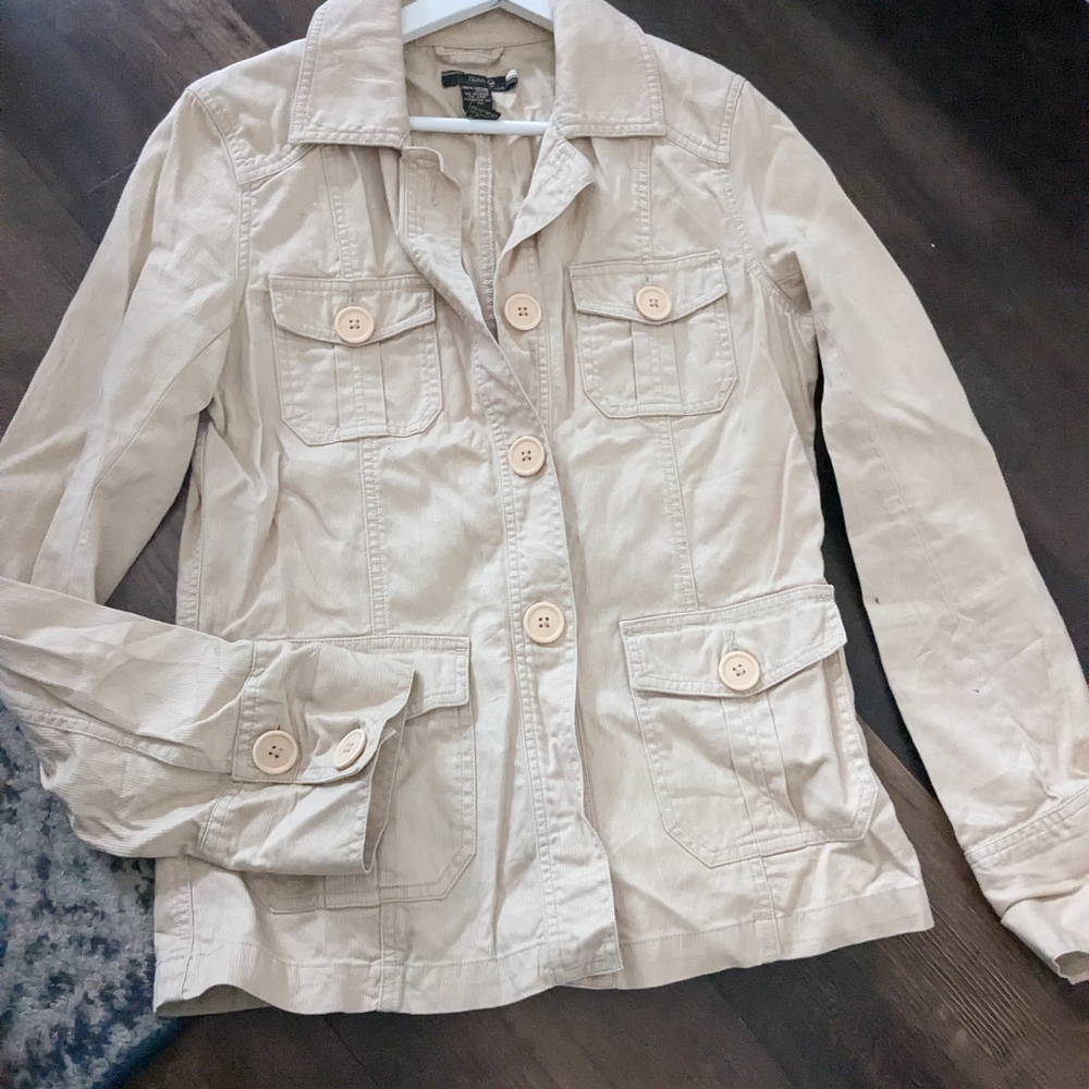 Chic Trendy Cotton Jacket By Split Med/Large
